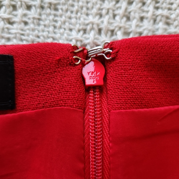 Talbots Red Pencil Skirt Fully Lined Size 10 - Picture 4 of 8